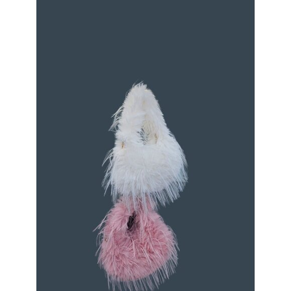 Elegant Womens Medium Plush Vintage Pillow Handbag With Zipper & Chain Strap - Picture 7 of 7